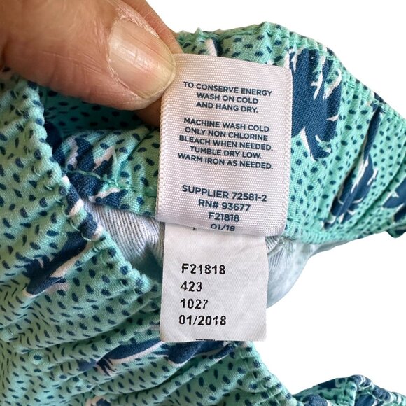 Arizona Jean Co Size 12. Boys Jogger Beach Outfit Shorts  Turquoise Palm Print - Picture 8 of 12